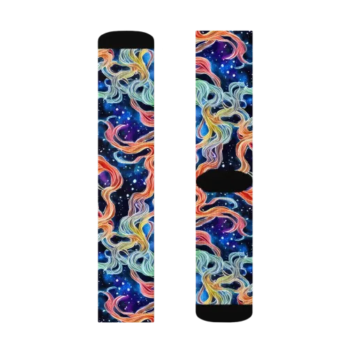 Nebula Swirl on a Socks