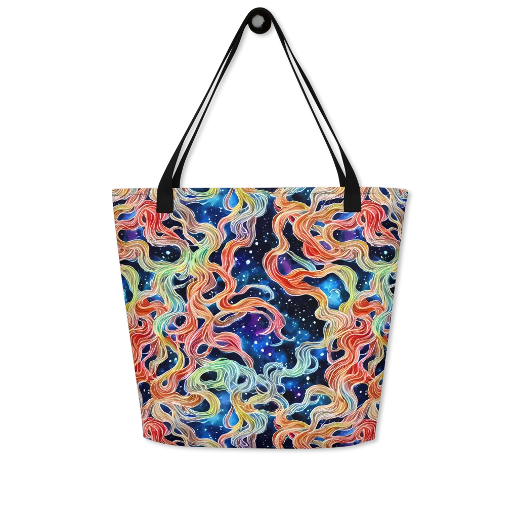 Nebula Swirl on Large Tote Bag W/ Pocket — Front
