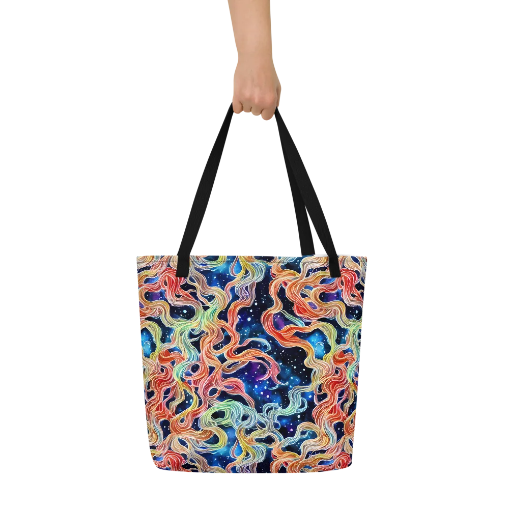 Nebula Swirl on Large Tote Bag W/ Pocket — Front