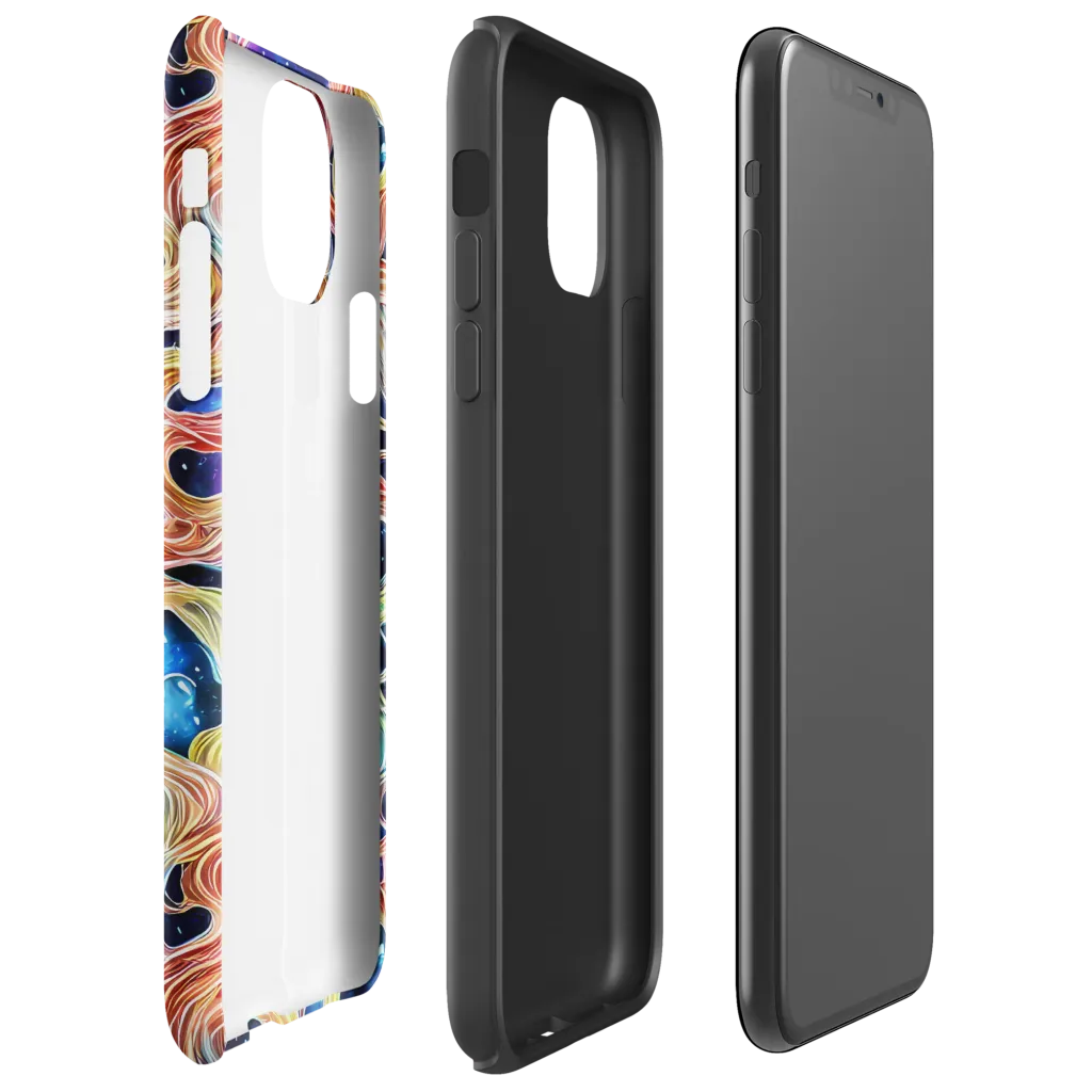 Nebula Swirl on Tough Case for iPhone® — Right