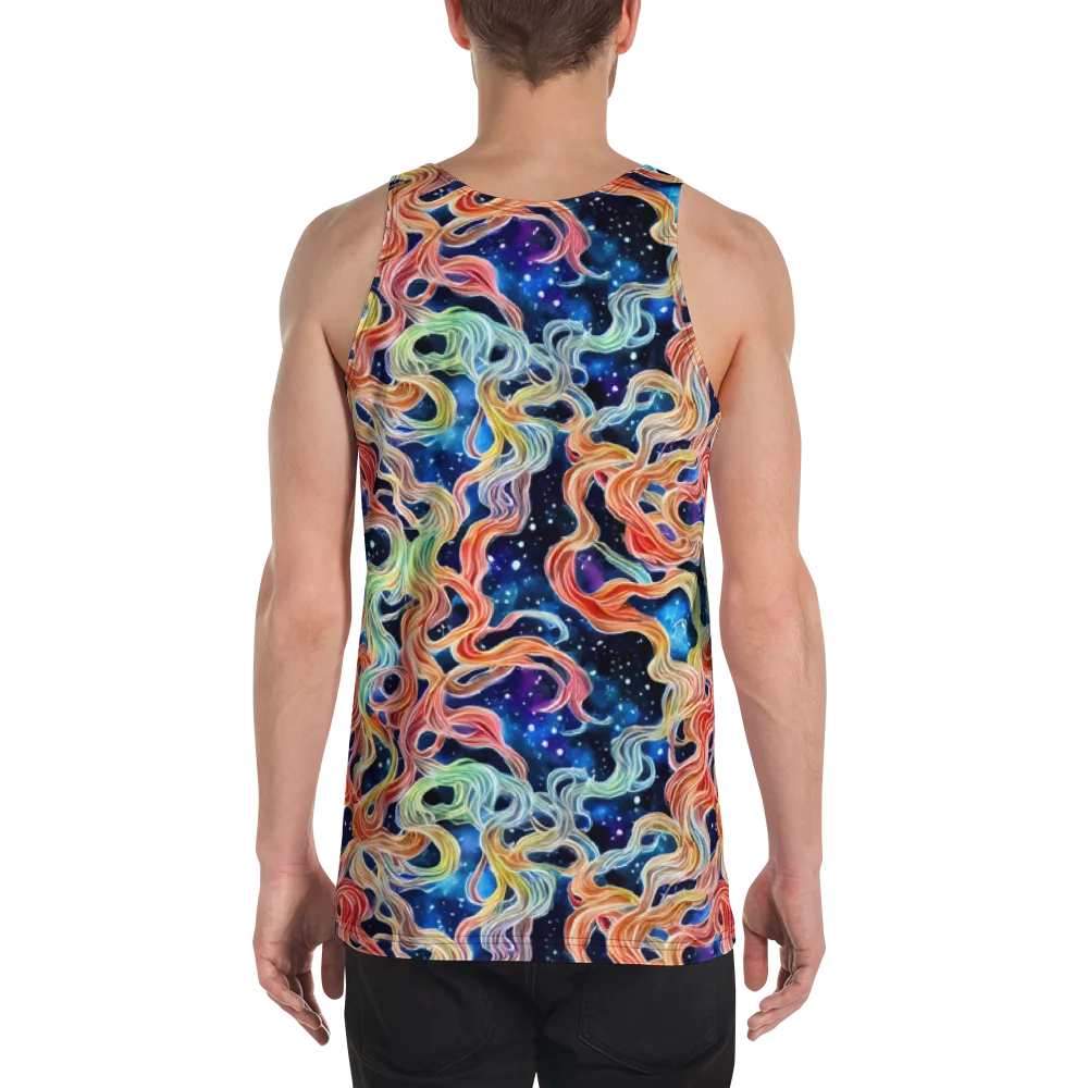 Nebula Swirl on Men's Tank Top — Back