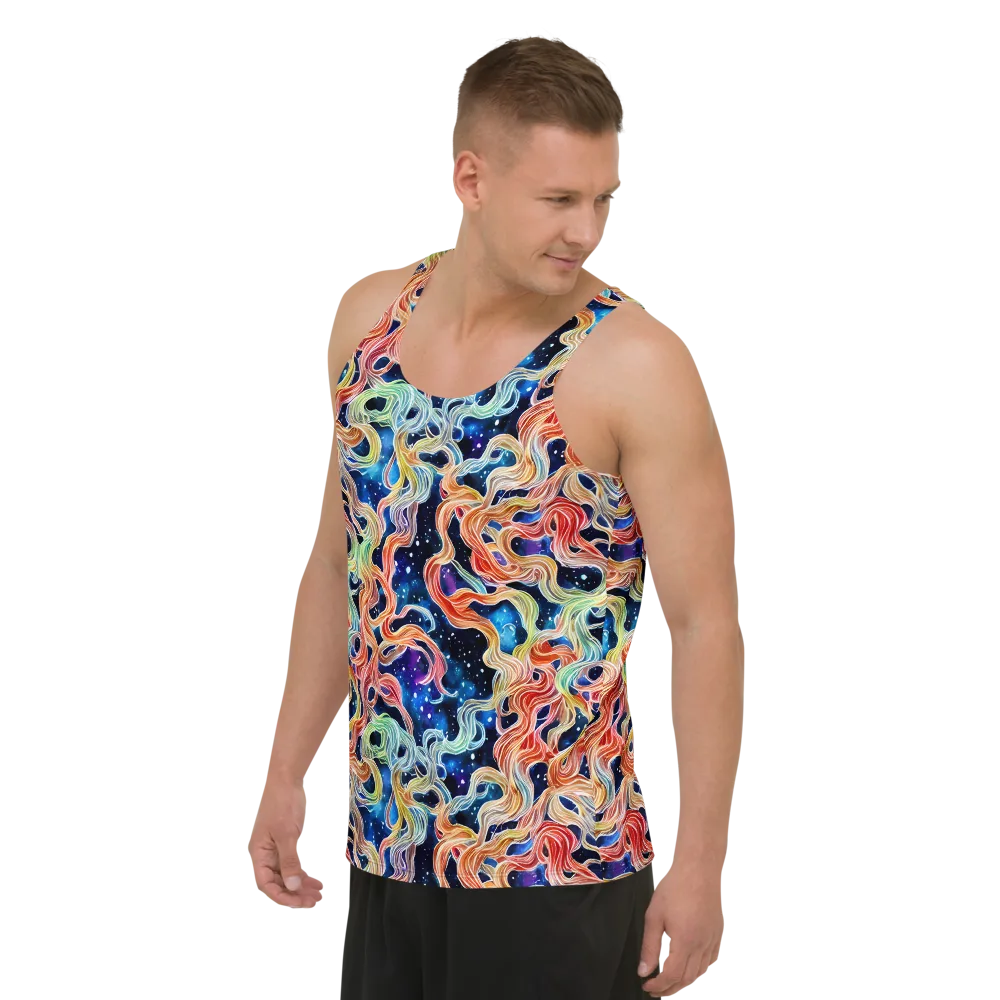 Nebula Swirl on Men's Tank Top — Left Front