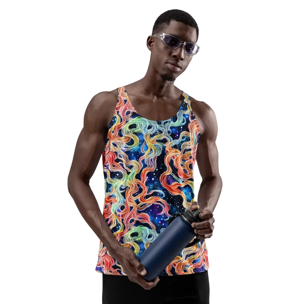 Nebula Swirl on Men's Tank Top — Front