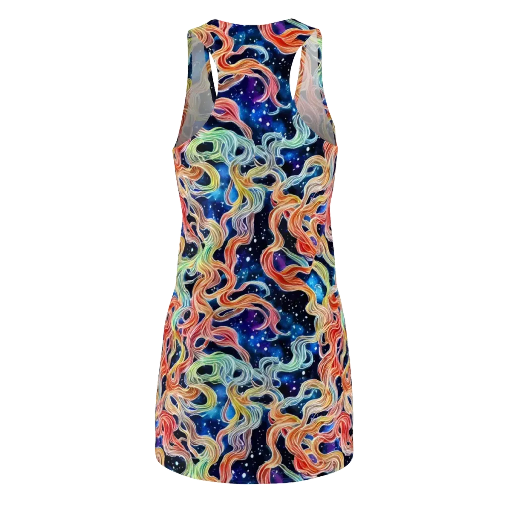 Nebula Swirl on Racerback Dress — Back