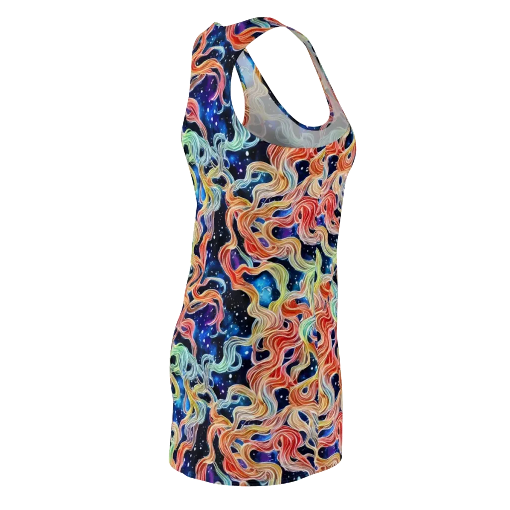 Nebula Swirl on Racerback Dress — Back Side