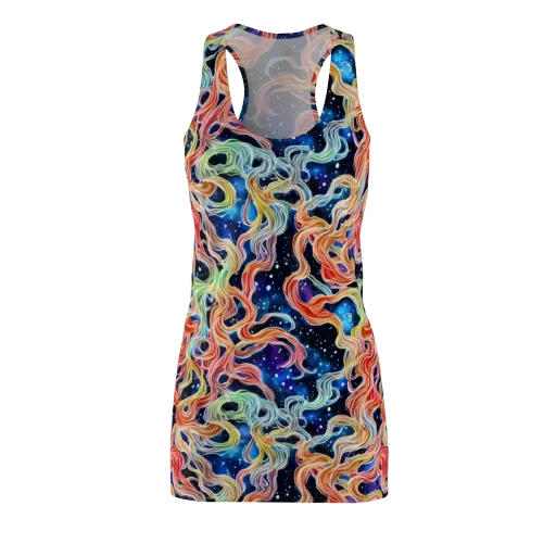 Nebula Swirl on a Racerback Dress
