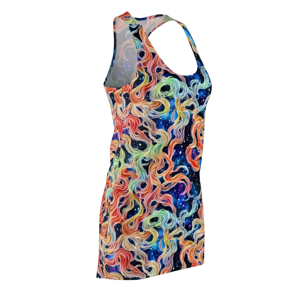 Nebula Swirl on Racerback Dress — Front Side