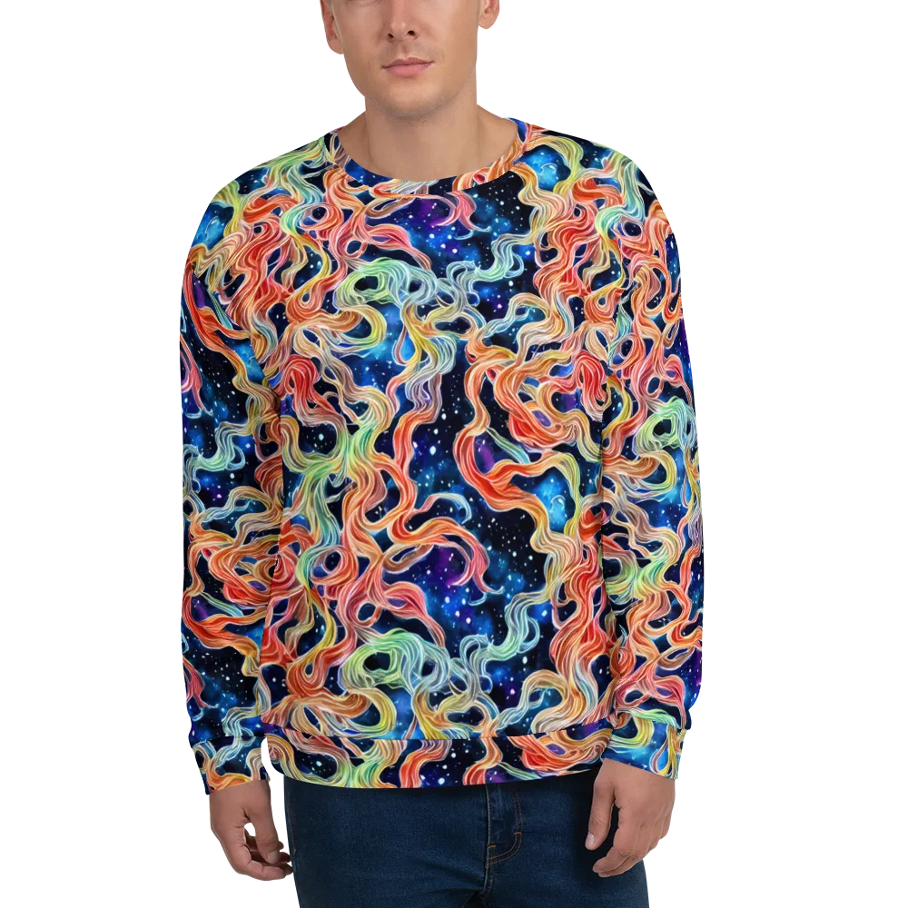 Nebula Swirl on Sweatshirt — Front