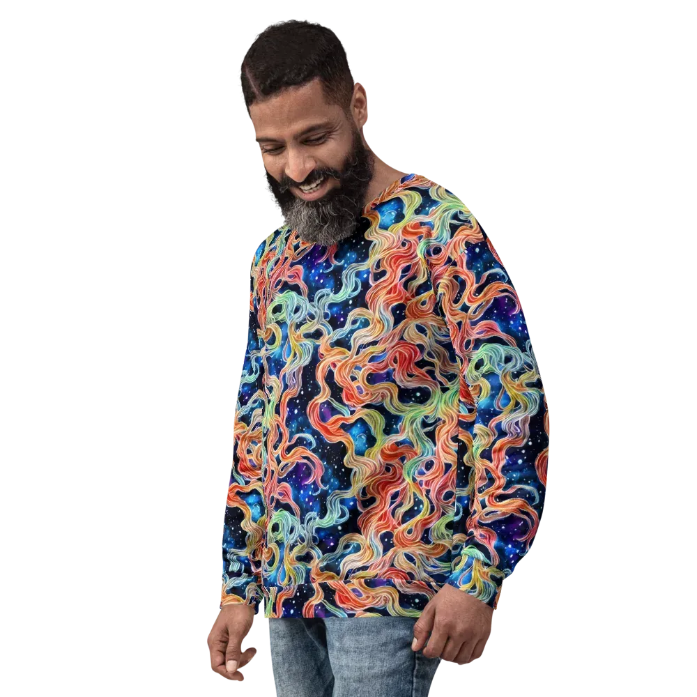 Nebula Swirl on Sweatshirt — Left Front