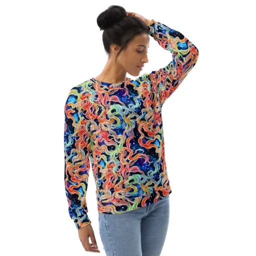 Nebula Swirl on a Sweatshirt