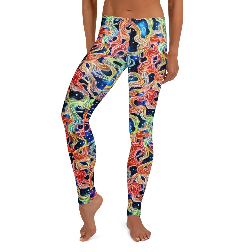 Nebula Swirl on Leggings — Front