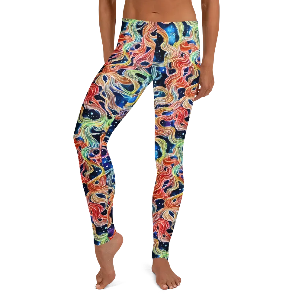Nebula Swirl on Leggings — Front