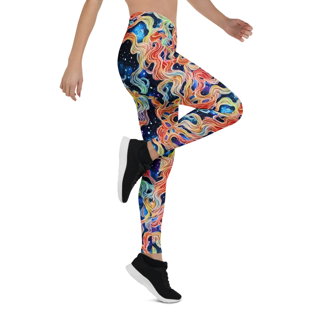 Nebula Swirl on Leggings — Right