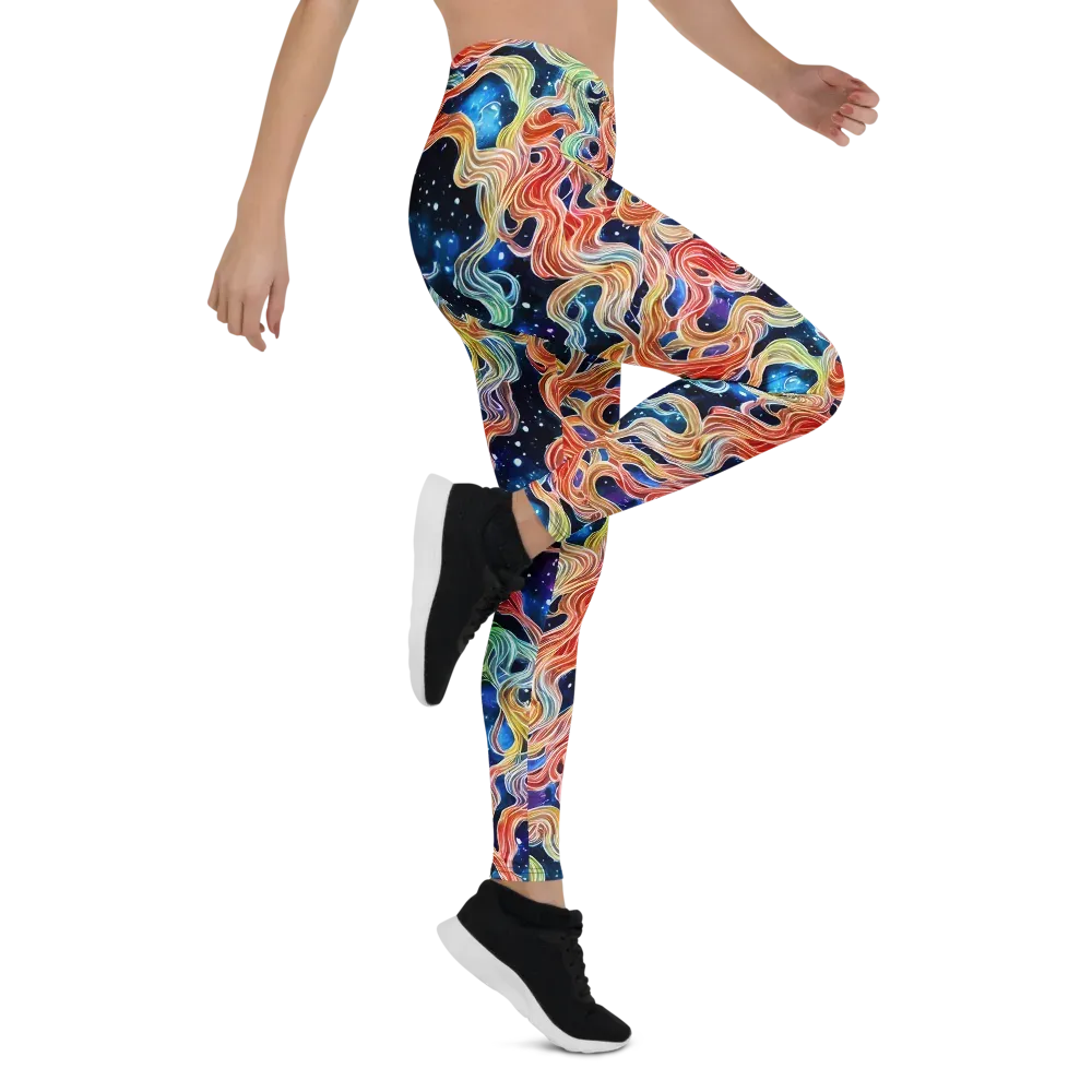 Nebula Swirl on Leggings — Right