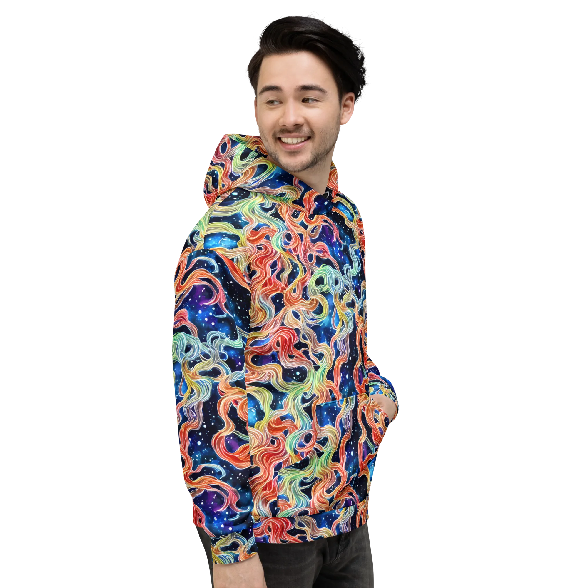 Nebula Swirl on Hoodie — Right