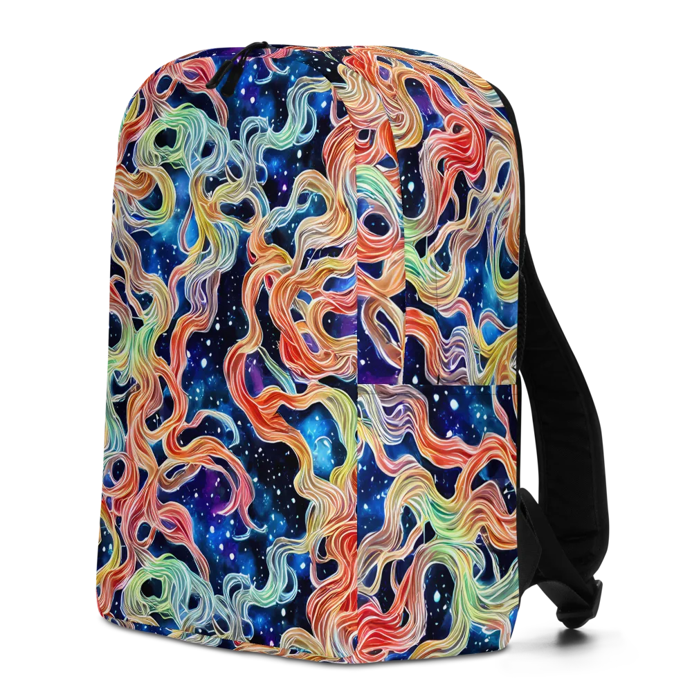 Nebula Swirl on Minimalist Backpack — Left