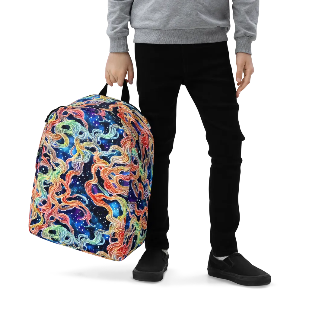 Nebula Swirl on Minimalist Backpack — Zoomed-in