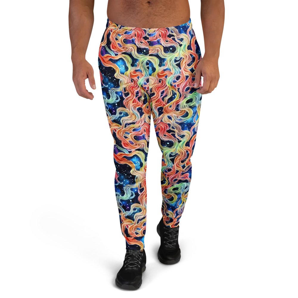 Nebula Swirl on Men's Joggers — Front