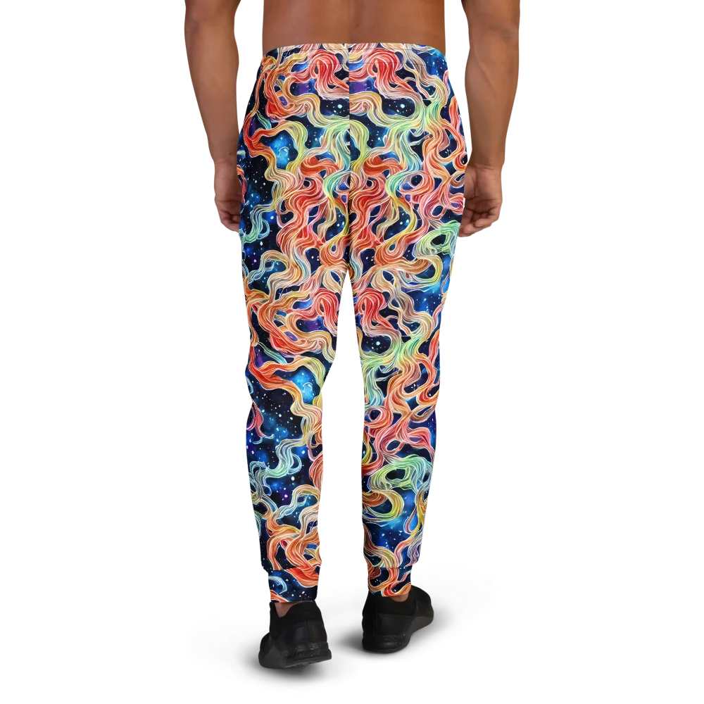 Nebula Swirl on Men's Joggers — Back