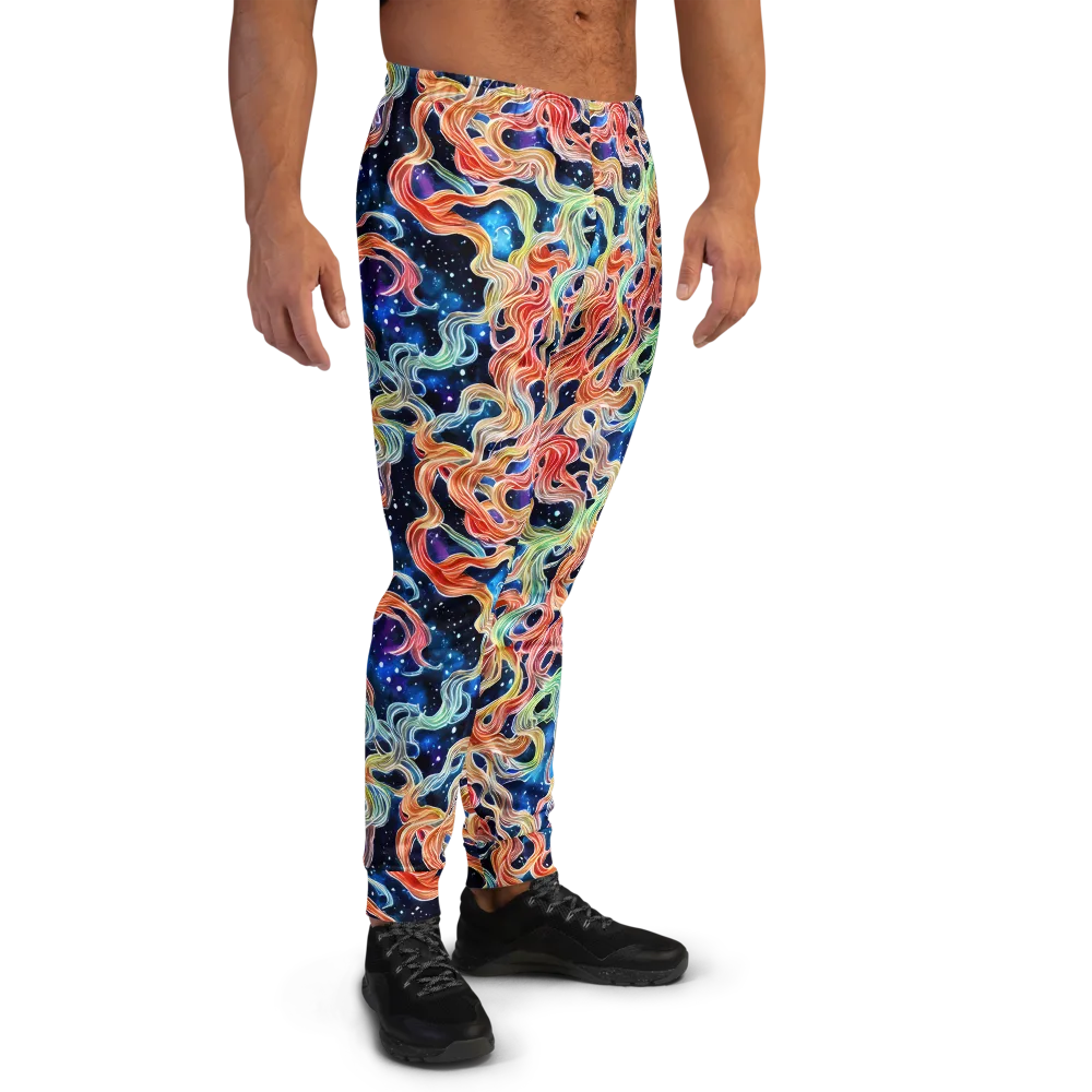 Nebula Swirl on Men's Joggers — Right