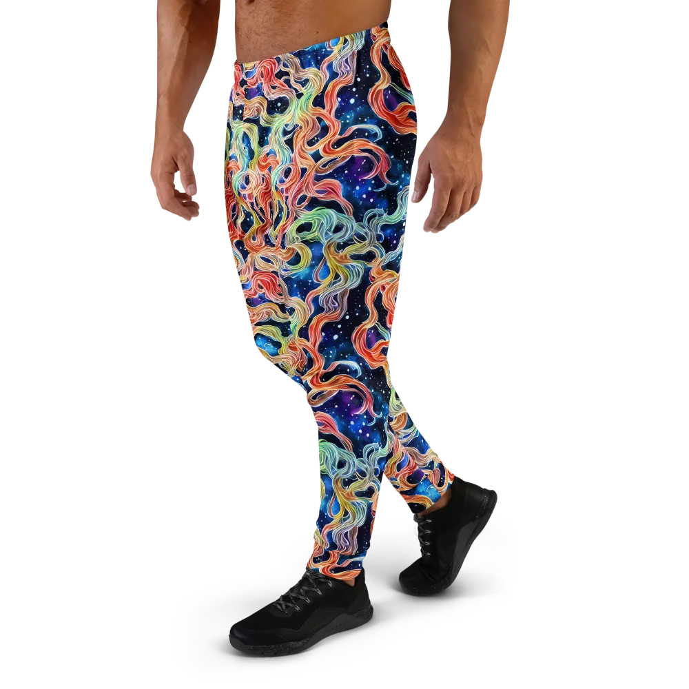 Nebula Swirl on Men's Joggers — Left