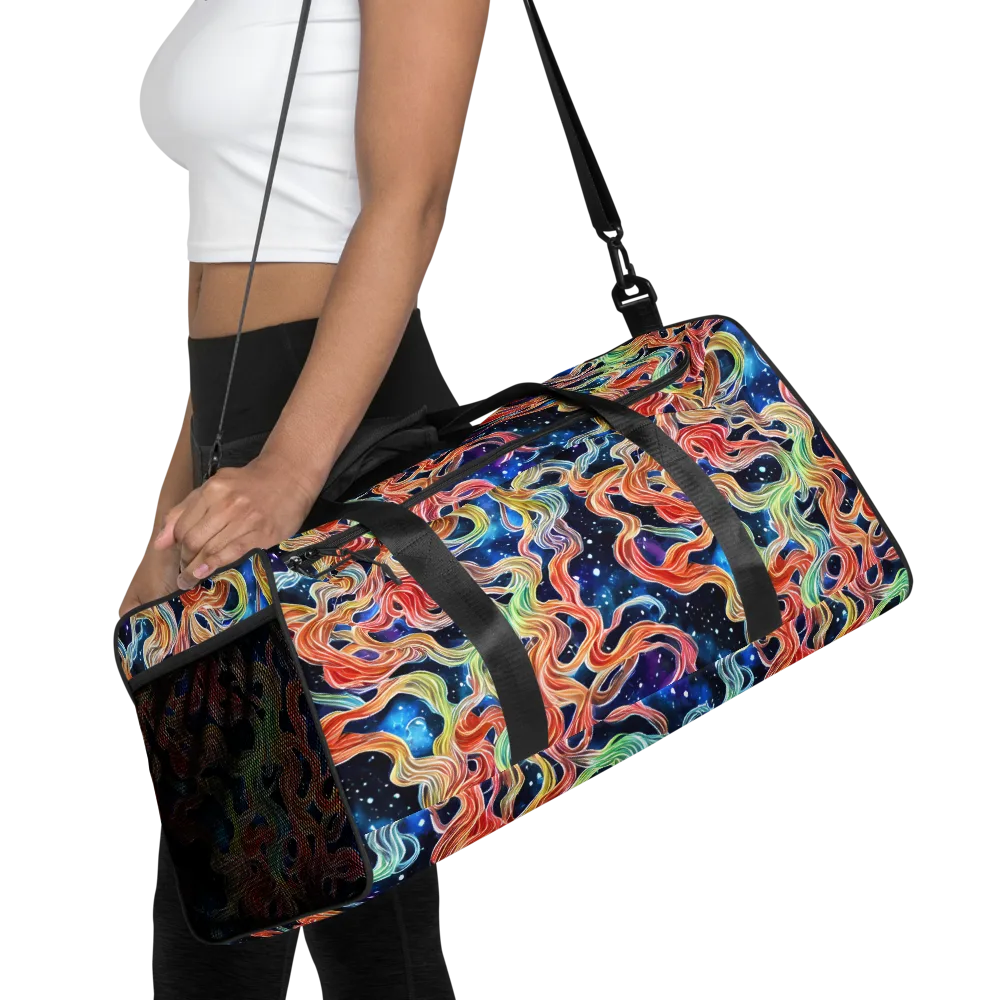 Nebula Swirl on Duffle Bag — Front