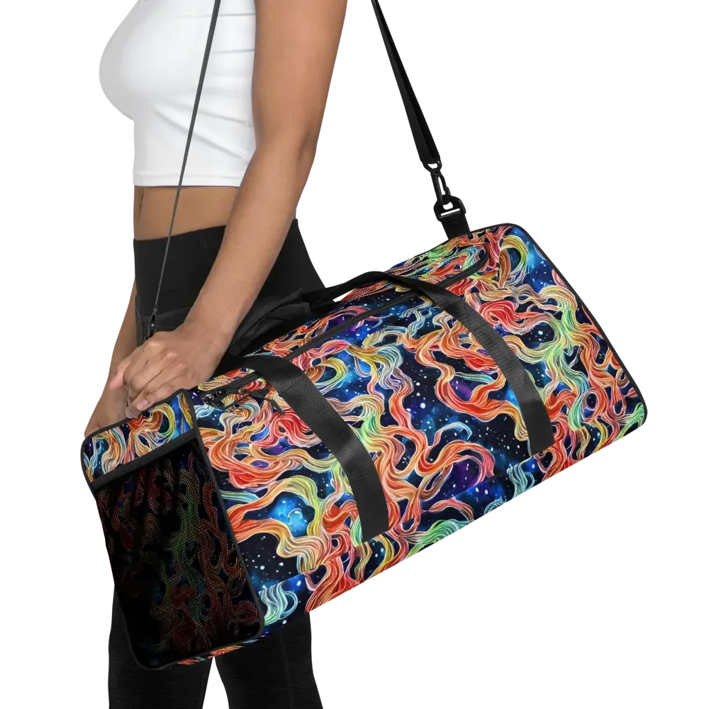 Nebula Swirl on Duffle Bag — Front