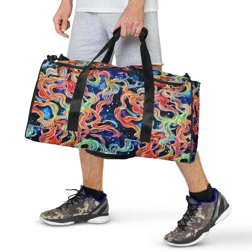 Nebula Swirl on Duffle Bag — Front