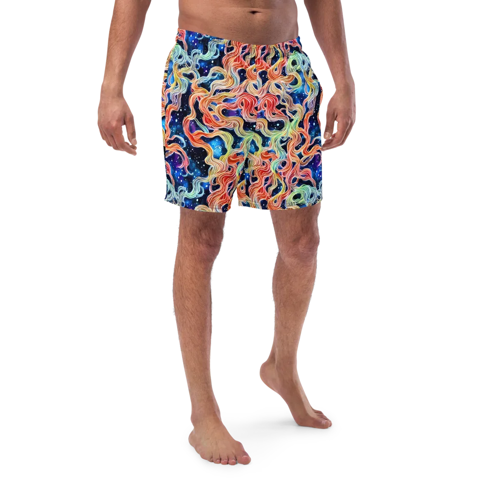 Nebula Swirl on Swim Trunks — Front