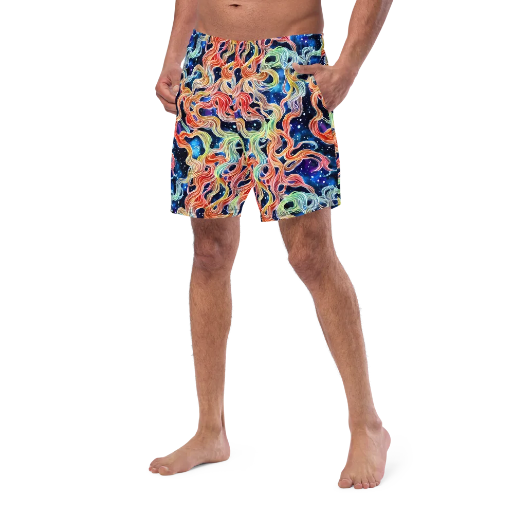 Nebula Swirl on Swim Trunks — Left Front