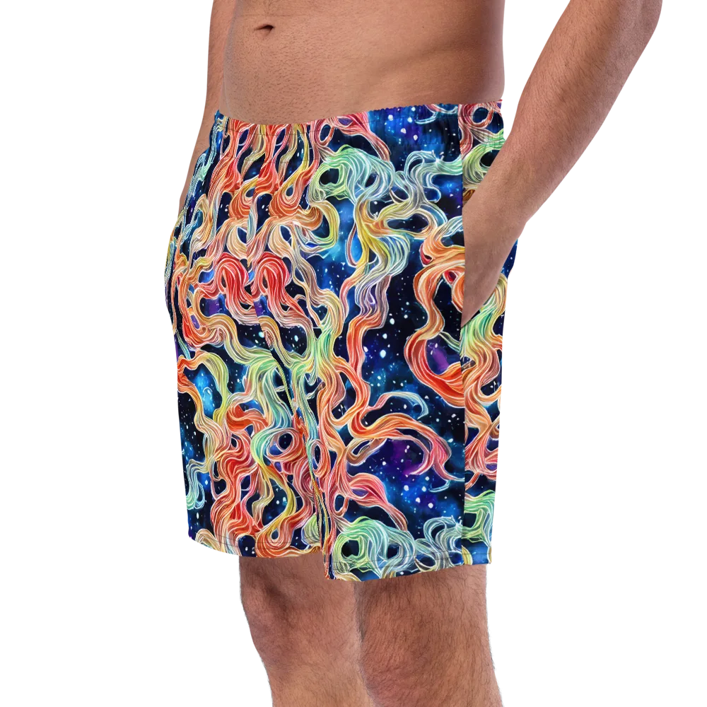 Nebula Swirl on Swim Trunks — Left Front