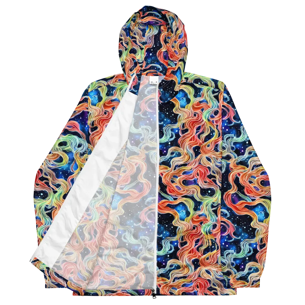 Nebula Swirl on Men's Windbreaker — Front