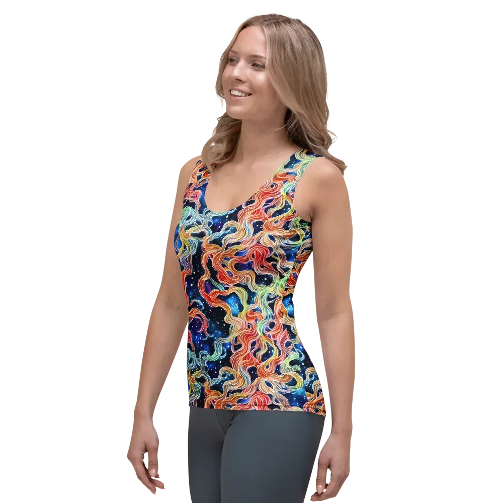 Nebula Swirl on Women's Tank Top — Left Front