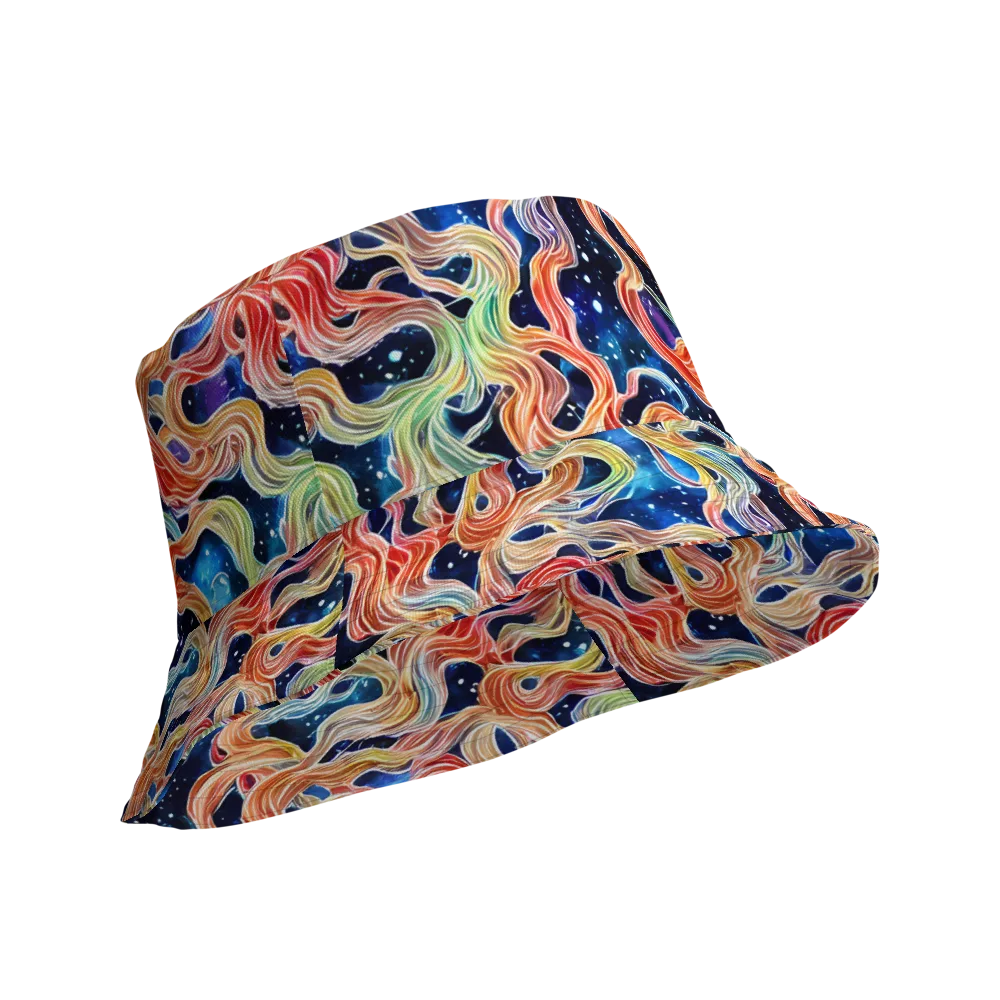 Nebula Swirl on Reversible Bucket Hat — Product details Outside