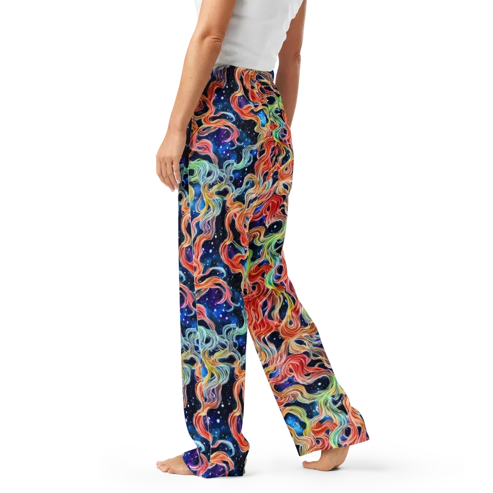 Nebula Swirl on Women's Pajama Pants — Left