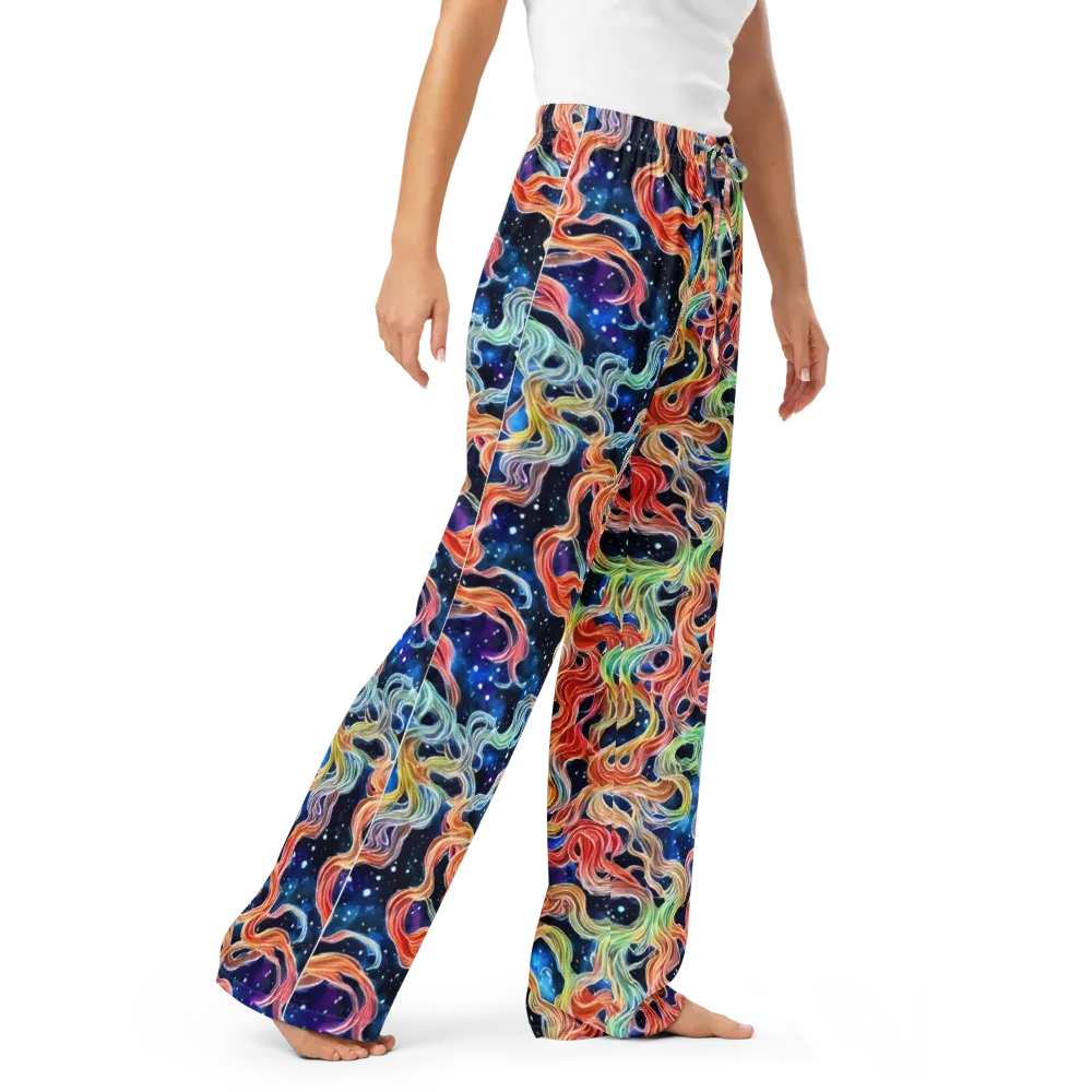 Nebula Swirl on Women's Pajama Pants — Right Front