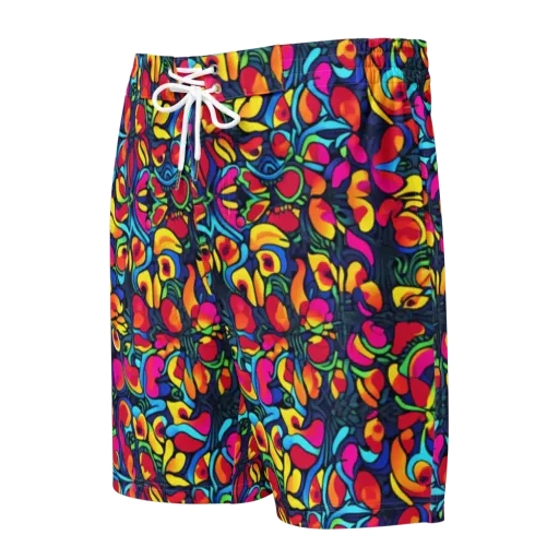 Neon Garden on a Men's Board Shorts