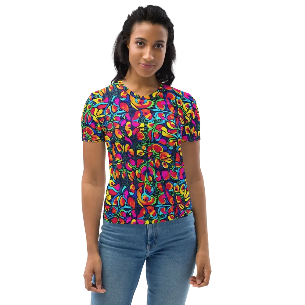 Neon Garden on Women's Crew Neck T-Shirt — Front