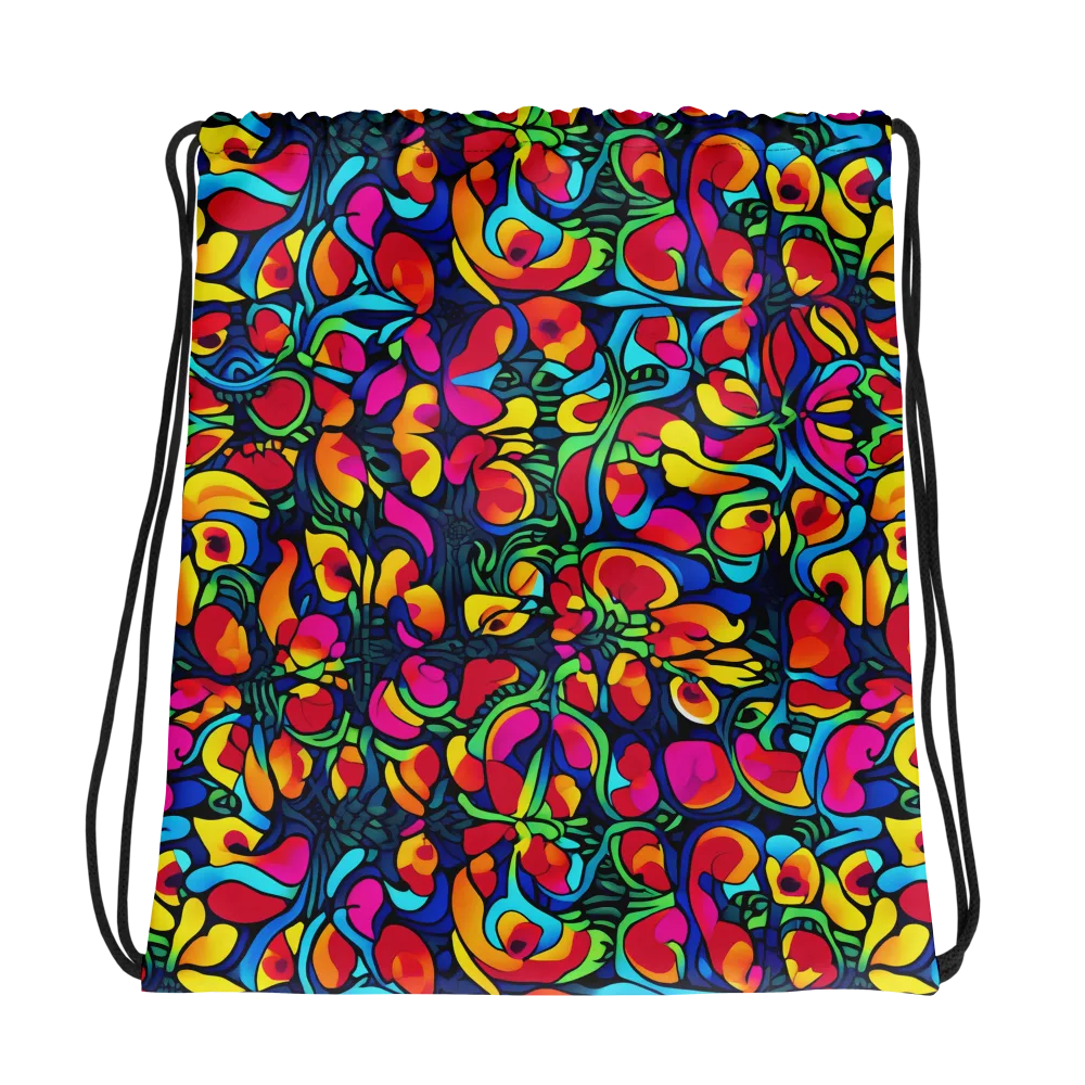 Neon Garden on Drawstring Bag — Photo