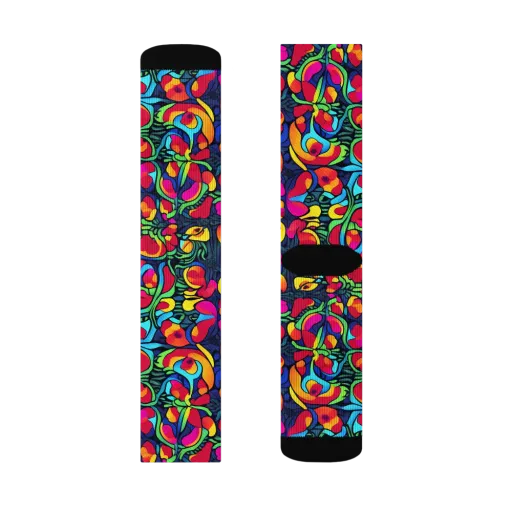 Neon Garden on a Socks
