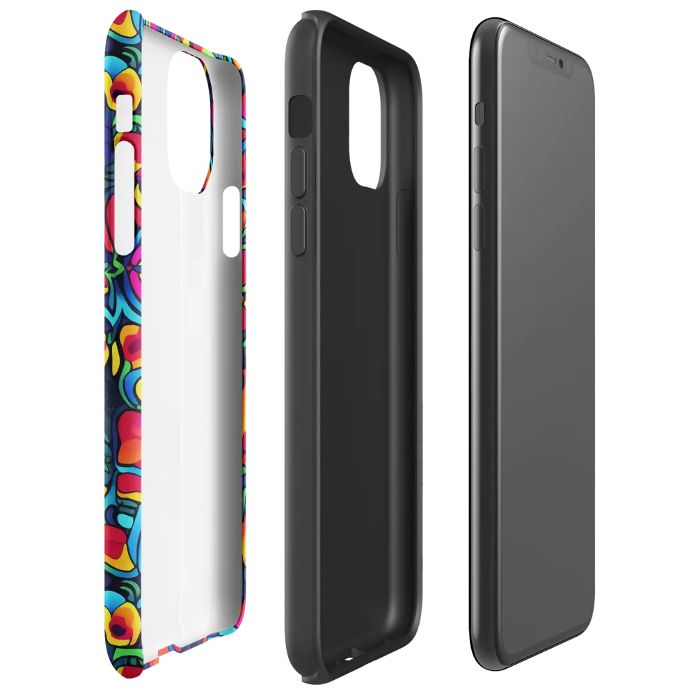 Neon Garden on Tough Case for iPhone® — Right