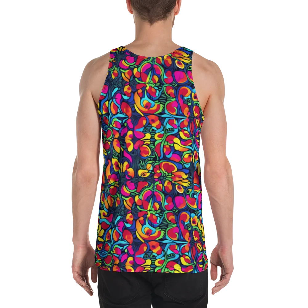 Neon Garden on Men's Tank Top — Back