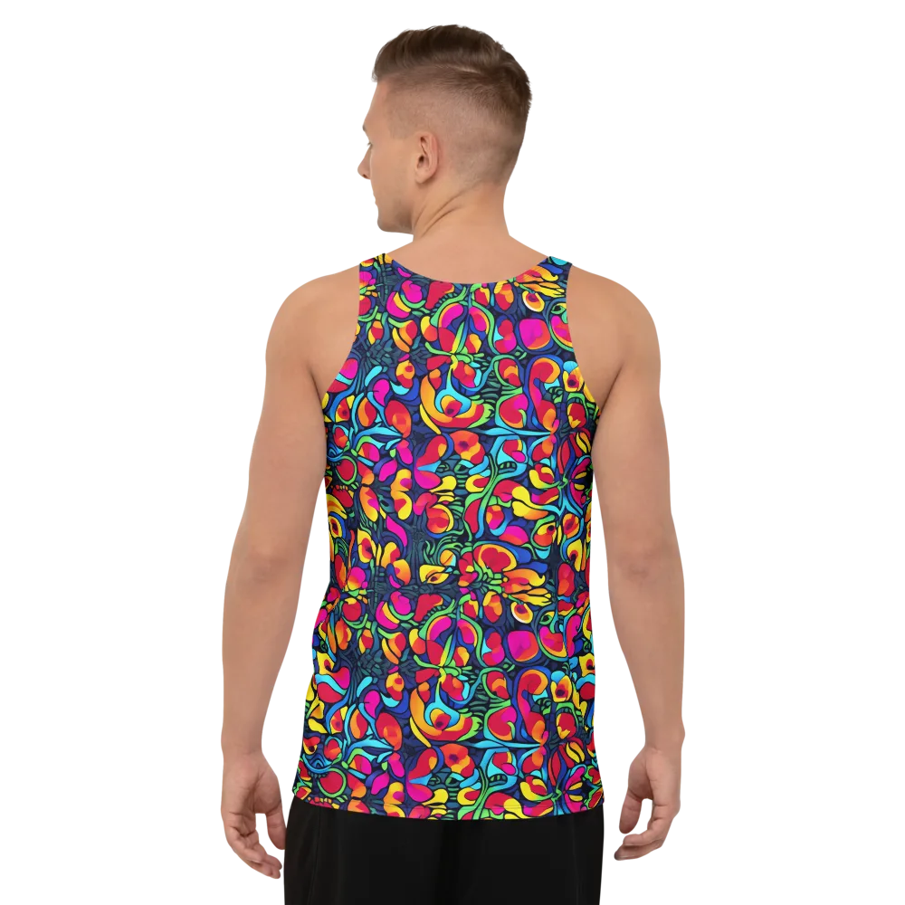 Neon Garden on Men's Tank Top — Back