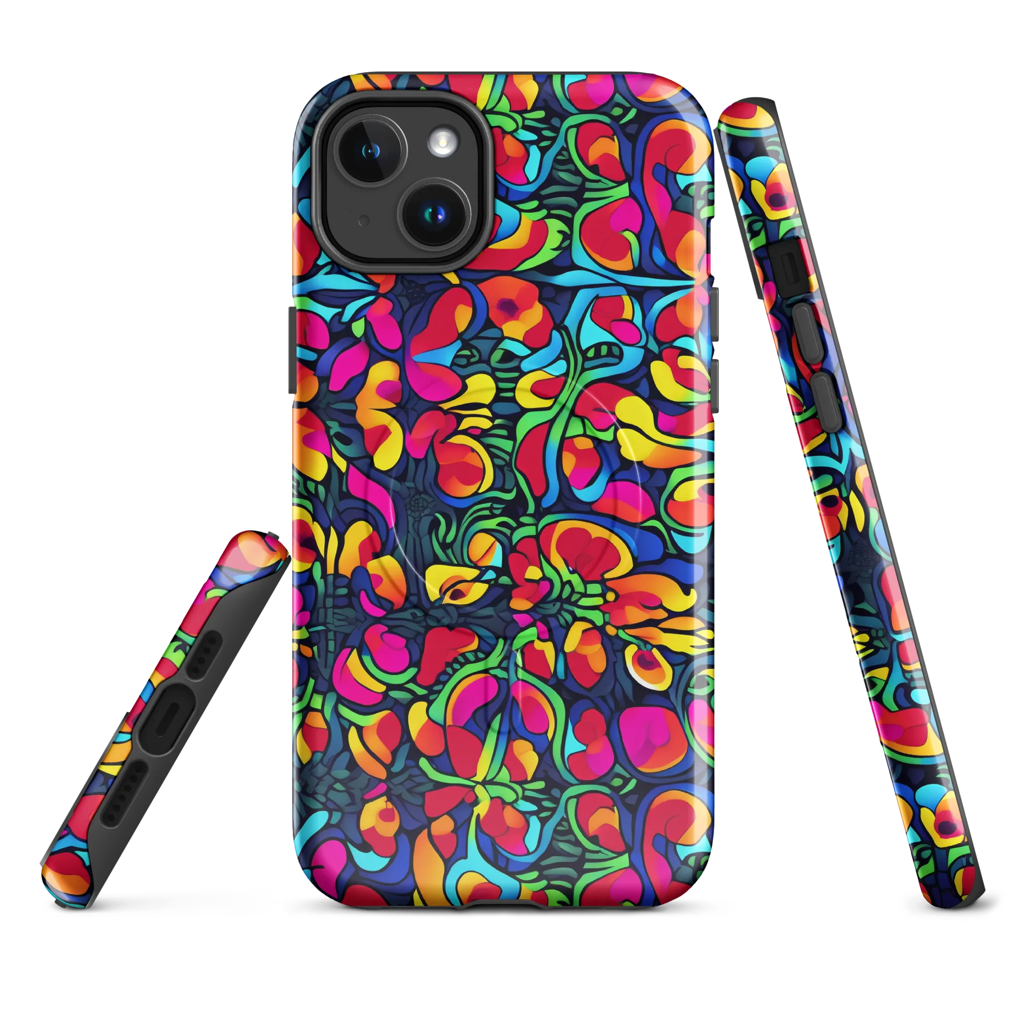 Neon Garden on MagSafe Tough Case for iPhone® — Front