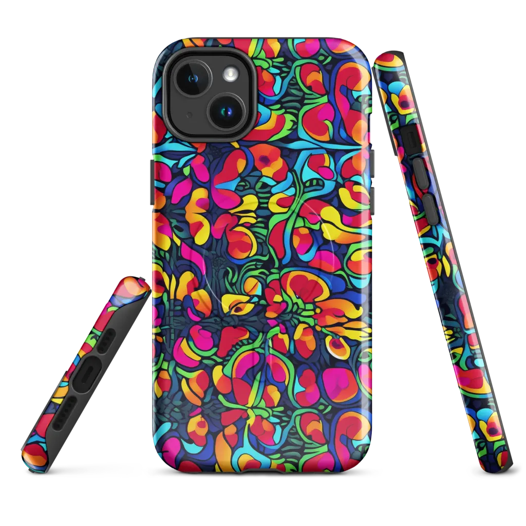 Neon Garden on MagSafe Tough Case for iPhone® — Front