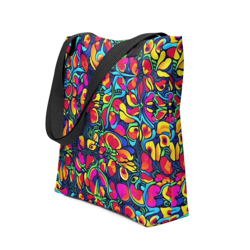 Neon Garden on Tote Bag — Front