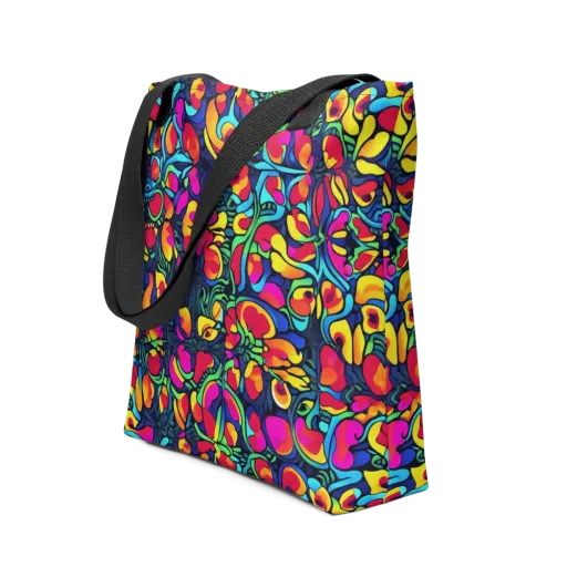 Neon Garden on a Tote Bag