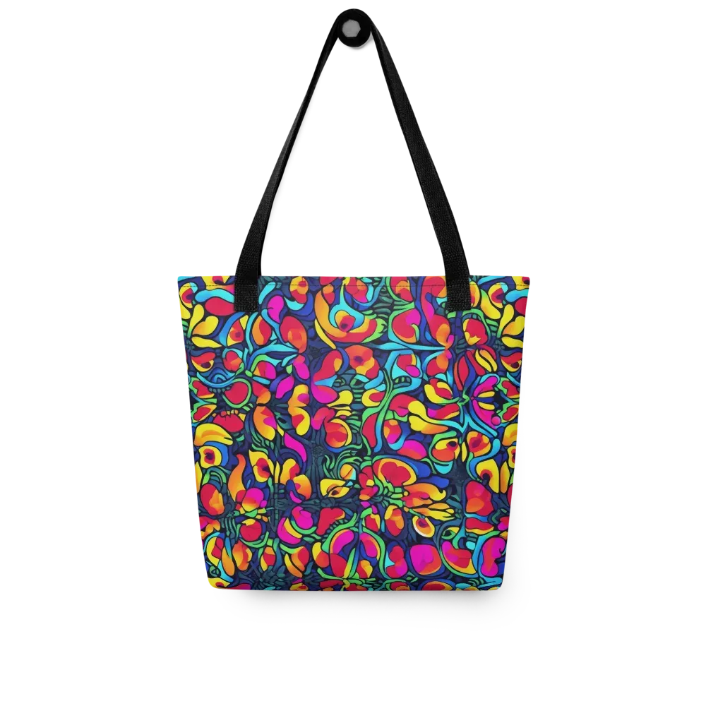 Neon Garden on Tote Bag — Front