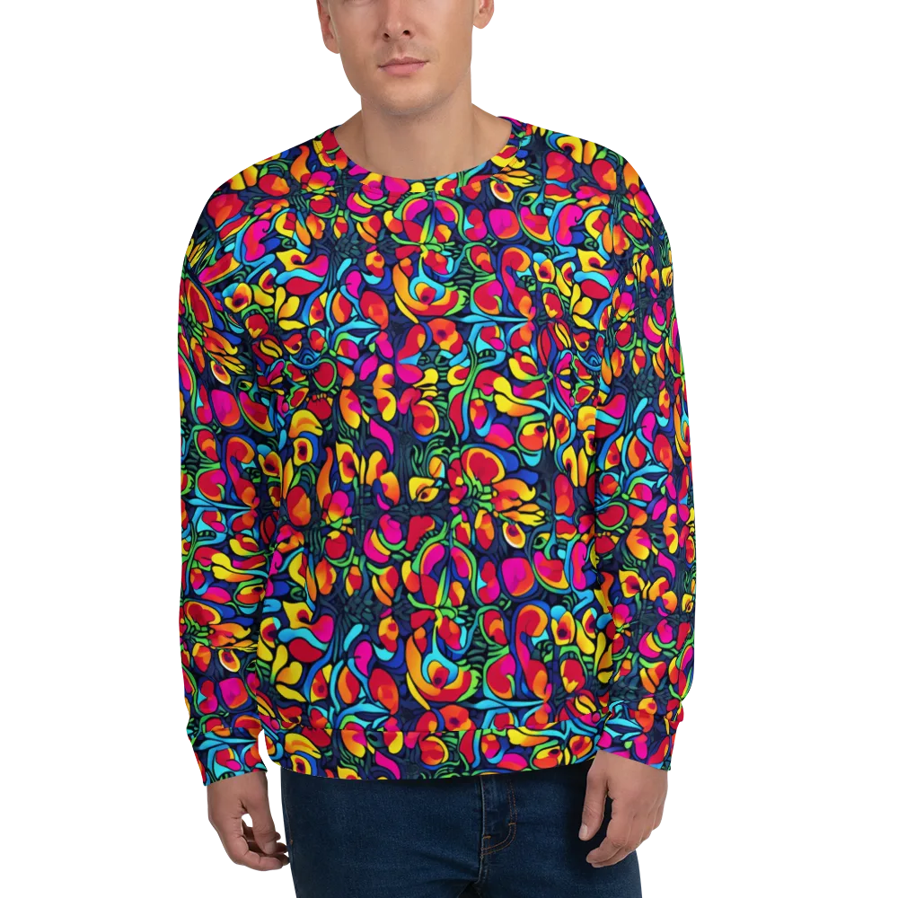 Neon Garden on Sweatshirt — Front