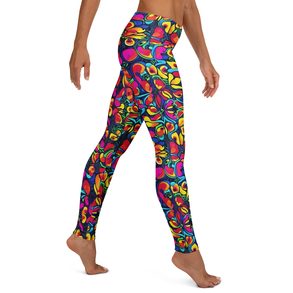 Neon Garden on Leggings — Right